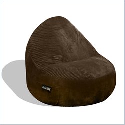 Elite Products Deluxe Cord Sitsational 2 Seater Bean Bag Chair in Chocolate
