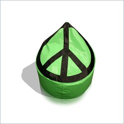Elite Products Peace Pod Bean Bag in Green