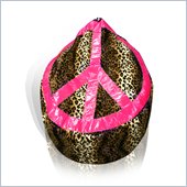 Elite Products Peace Pod Bean Bag in Leopard
