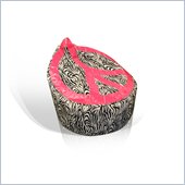 Elite Products Peace Pod Bean Bag in Zebra