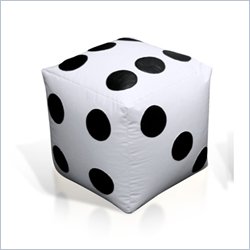 Elite Products High Roller Bean Bag Dice in White