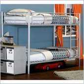 Elite Products Twin over Twin Bunk Bed in Sleek Steel Finish