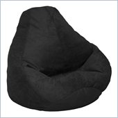 Elite Products Extra Large Soft Suede Beanbag in Onyx