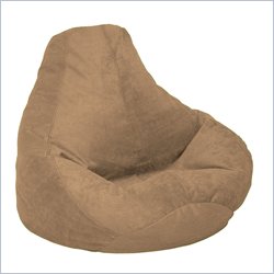 Elite Extra Large Soft Velvet Luxe Bean Bag in Coffee