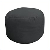 Elite Soft Suede Luxe Bigfoot Footstool Bean Bag  in Onyx