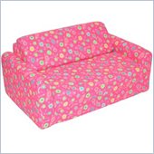 Elite Pink Flowers Children's Foam Sleeper Sofa