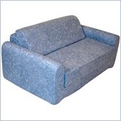 Elite Distressed Denim Children's Foam Sleeper Sofa