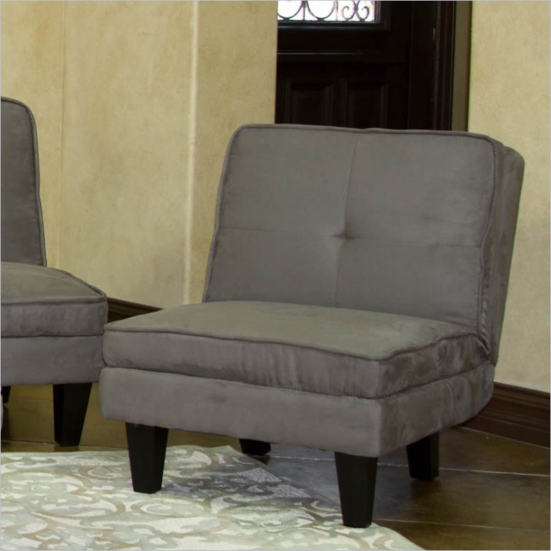 Elite Products Newport Convertible Chair in Grey