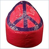 Elite Products Large Peace Pod Bean Bag in Magenta/Grape