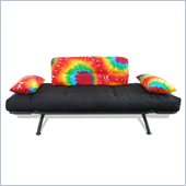 Elite Products Mali Futon with Tie Dye Cushions