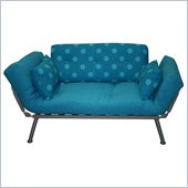 Elite Products Mali Futon with Polka-Dot Cushions