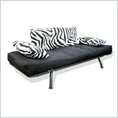 Elite Products Mali Futon in Zebra Print