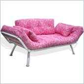 Elite Products Mali Futon in Pink Paisley