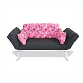 Elite Products Mali Futon in Pink and Black