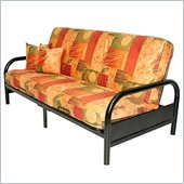 Elite Product Skyline Full Size Metal Futon Frame in Black