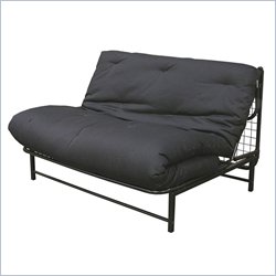 Elite Products E-Frame Full Size Futon with Black Metal Frame by Elite Products