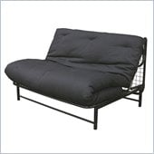 Elite Products E-Frame Full Size Futon with Black Metal Frame