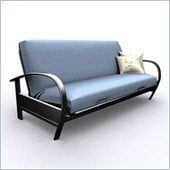 Elite Products Evolution Full Size Metal Futon Frame in Black or Silver