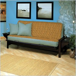 Elite Products Carmel Hardwood Futon Frame in Espresso Finish