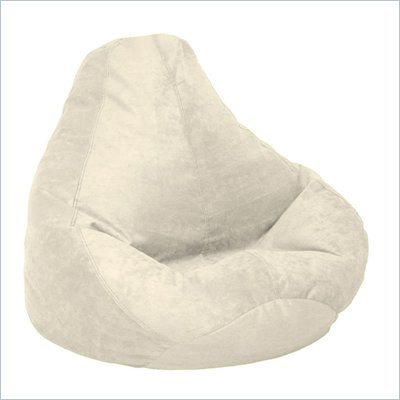 Elite Soft Velvet Luxe Extra Large Bean Bag in Buckwheat