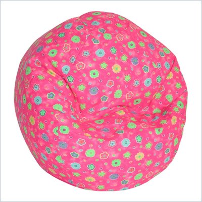 Elite Child Prints Collection Pink Flowers Bean Bag Lounger
