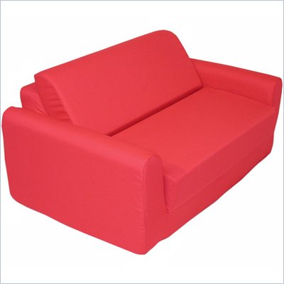 Elite Red Children's Foam Sleeper Sofa