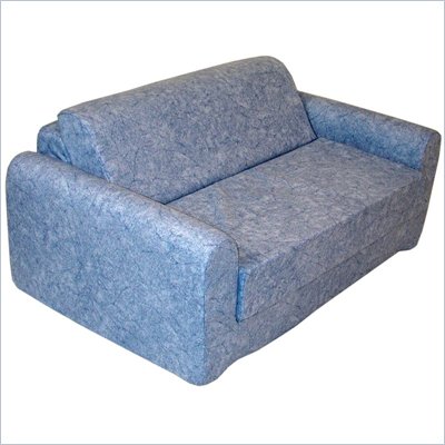 Elite Distressed Denim Children's Foam Sleeper Sofa