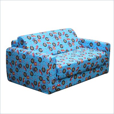 Elite Racecars Children's Foam Sleeper Sofa