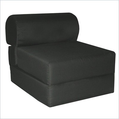 Elite Black Children's Foam Sleeper Chair