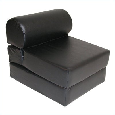 Ebony Adult Foam Sleeper Chair (Vinyl)
