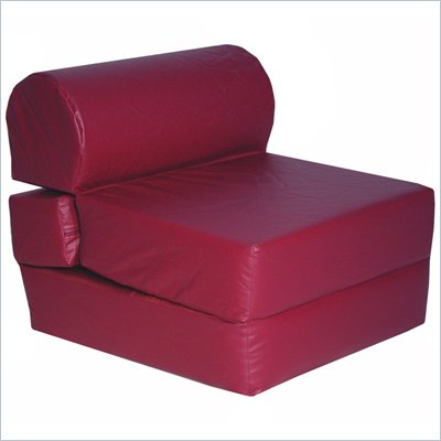 Elite Burgundy Adult Foam Sleeper Chair