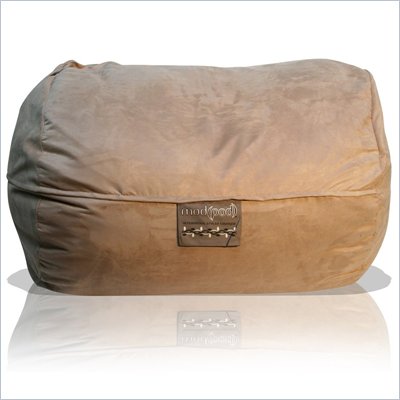 Elite Products 6 Foot Mod Pod FX Bean Bag Chair in Fawn Suede