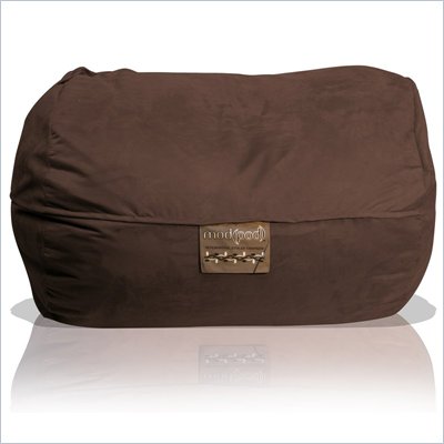 Elite Products 6 Foot Mod Pod FX Bean Bag Chair in Chocolate Suede