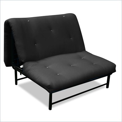 Elite Products X Factor Black Metal Twin Size Futon 