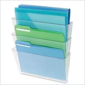 Deflect-o Three Pack Stackable Letter Wall Pocket