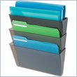 ADD TO YOUR SET: Deflect-o Three Pack Stackable Letter Wall Pocket