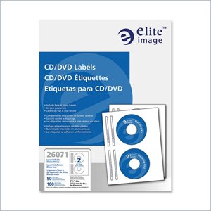 Elite Image CD/DVD Laser/Inkjet Label