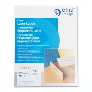 Elite Image Clear Address Laser Label