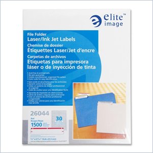 Elite Image Permanent Laser/Inkjet Filing Label