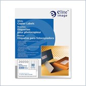 Elite Image White Copier Mailing Label