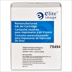 Elite Image Remanufactured Brother LC65HYM Inkjet Cartridge