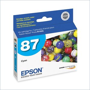 Epson UltraChrome Hi-Gloss 2 Pigment Cyan Ink Cartridge