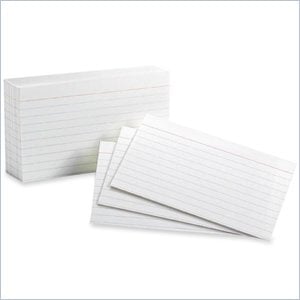 Esselte Top Quality Ruled Index Card