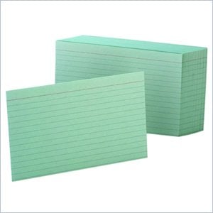 Esselte Colored Ruled Index Card