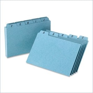 Esselte Self-Tab Style Index Card Guide