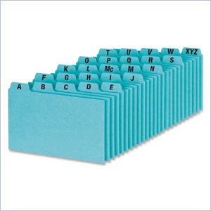 Esselte Self-Tab Style Index Card Guide