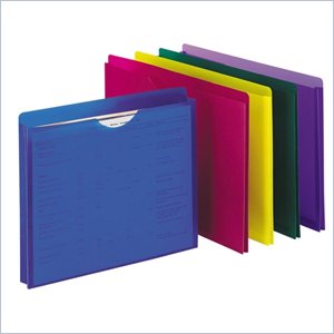 Esselte Translucent Poly File Jackets