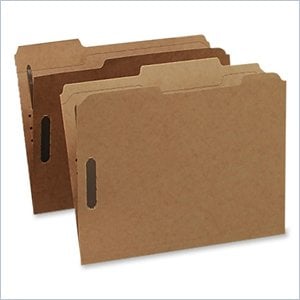 Esselte Kraft Rec Classification Folders With Fasteners