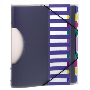 Esselte Translucent Rainbow Poly File Sorter