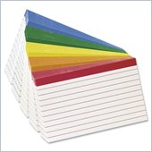 Esselte Color Coded Bar Ruling Index Card